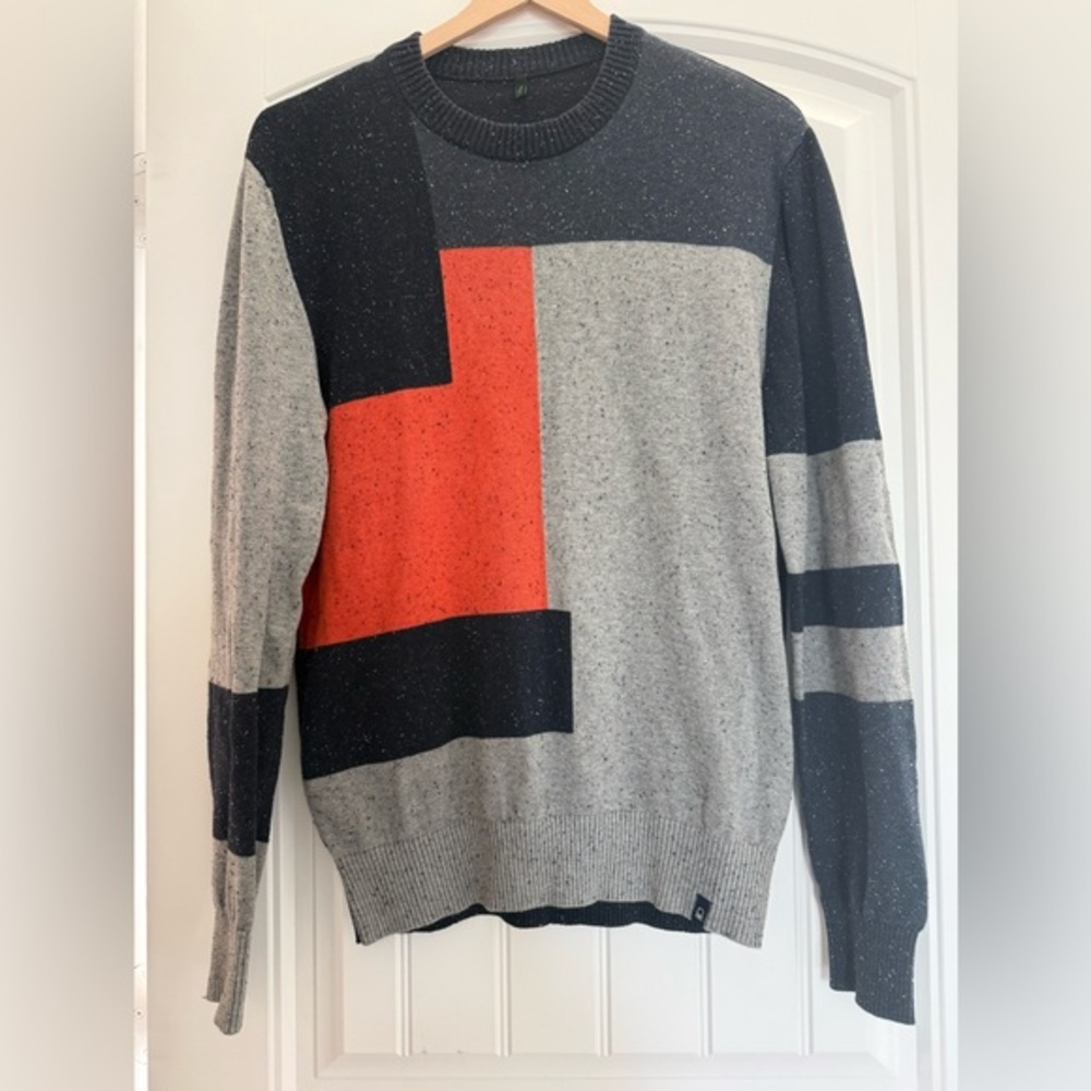 Mens‎ Stile Benetton Colorblock 100% Cotton 90s Y2K style Mens large